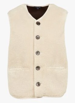 Soeur FUSIL - Gilet Sans Manches Aspect Mouton | Beige -Femmes Vêtements 3320960