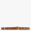 LA GRANDE KELLER VELOURS 30MM - Ceinture à Boucle à Oeillets En Cuir | Marron -Femmes Vêtements 3702618