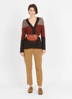 LA LILI - POCH CEINT AJUST CLOUS - Banane En Cuir | Multicolore -Femmes Vêtements 3796156