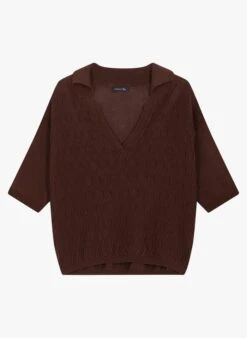 Soeur TILOUP - Pull Torsadé En Lin Et Coton | Marron -Femmes Vêtements 3984859