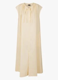 Soeur TAMARIS - Robe Midi En Popeline De Coton | Beige -Femmes Vêtements 3984871
