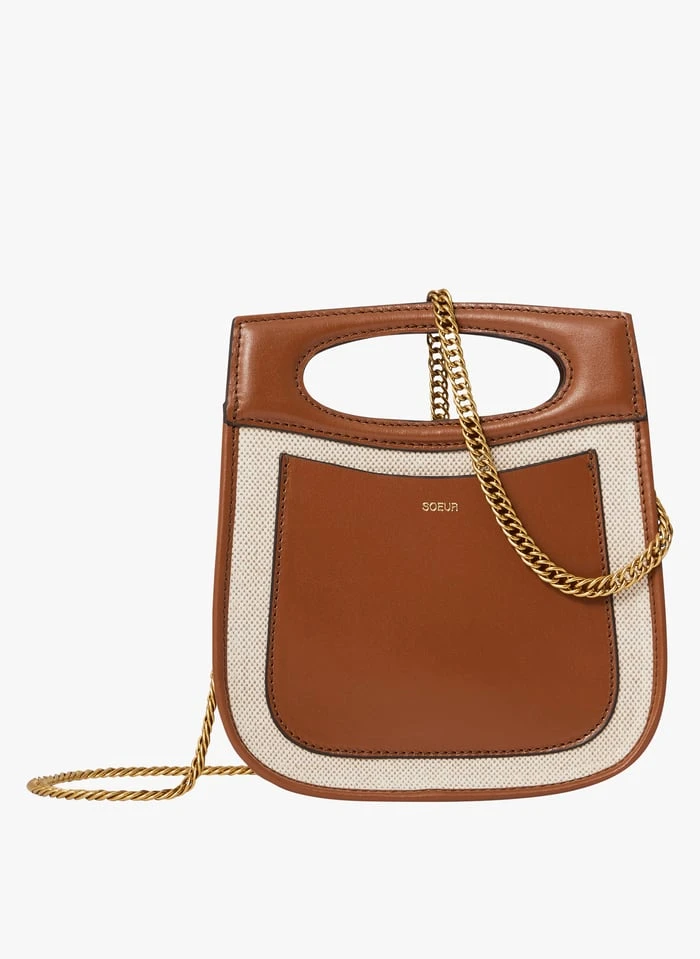 Soeur CHERI MINI - Mini Sac En Cuir Et Toile | Multicolore 3 Soeur CHERI MINI - Mini Sac En Cuir Et Toile | Multicolore