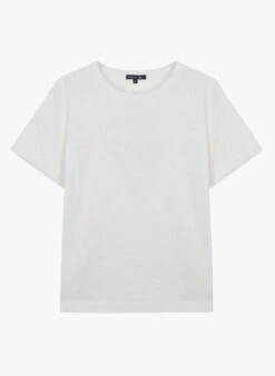 Soeur CYRIL - Tee-shirt Col Rond En Coton Mélangé | Blanc 9 Soeur CYRIL - Tee-shirt Col Rond En Coton Mélangé | Blanc -Femmes Vêtements 3984905