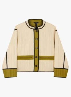 Soeur PATCHOULI - Veste Col Rond En Coton | Beige -Femmes Vêtements 3984920