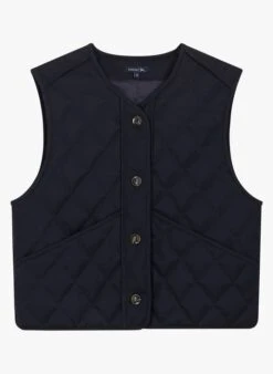 Soeur ULLA - Gilet En Gabardine De Laine | Bleu -Femmes Vêtements 3984972