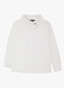 Soeur UMEA - Top à Col Montant En Popeline De Coton | Blanc -Femmes Vêtements 3985007
