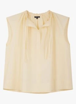 Soeur TANGER - Top En Popeline De Coton | Beige -Femmes Vêtements 3985012