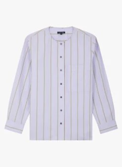 Soeur THALIE - Chemise En Popeline De Coton Rayée | Rayé -Femmes Vêtements 3985019