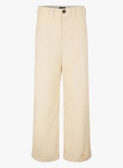 Soeur THABOR - Pantalon Large En Coton Lavé | Beige -Femmes Vêtements 3985040
