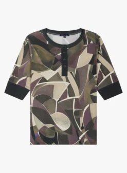 Soeur MONALISA - Tee-shirt En Jersey De Coton Imprimé | Gris -Femmes Vêtements 3985043