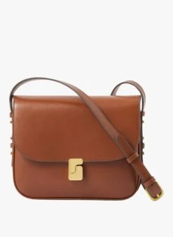 Soeur BELLISSIMA MAXI - Sac Bandoulière En Cuir Glacé | Marron