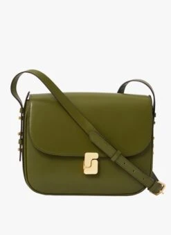 Soeur BELLISSIMA MAXI - Sac Bandoulière En Cuir Glacé | Vert
