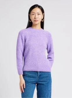 Soeur ENVIE - Pull Col Rond En Maille | Violet