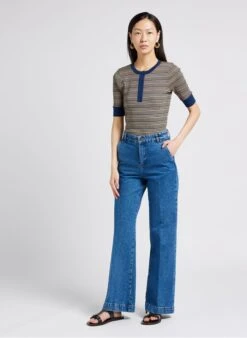 Soeur CALIFORNIA - Jean Boot-cut En Coton | Jean Délavé -Femmes Vêtements 4009692 1