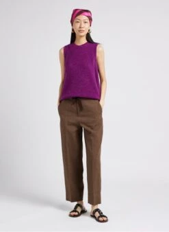 Soeur NAMASTE - Pull Sans Manches En Maille | Violet -Femmes Vêtements 4009719