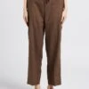 Soeur SARAJEVO - Pantalon Droit Chiné En Lin | Marron -Femmes Vêtements 4009723