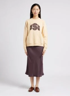 Soeur FEVER - Jupe Midi Fluide En Satin | Kaki -Femmes Vêtements 4009726