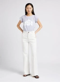 Soeur VALENTINA - Tee-shirt Col Rond En Coton | Gris -Femmes Vêtements 4009744