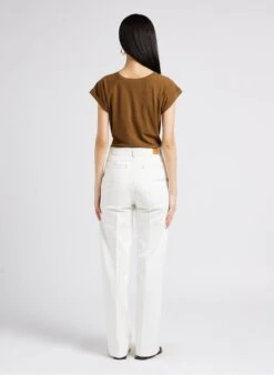 Soeur VALENTINA - Tee-shirt Col Rond Sérigraphié En Coton Mélangé | Marron -Femmes Vêtements 4009755 1