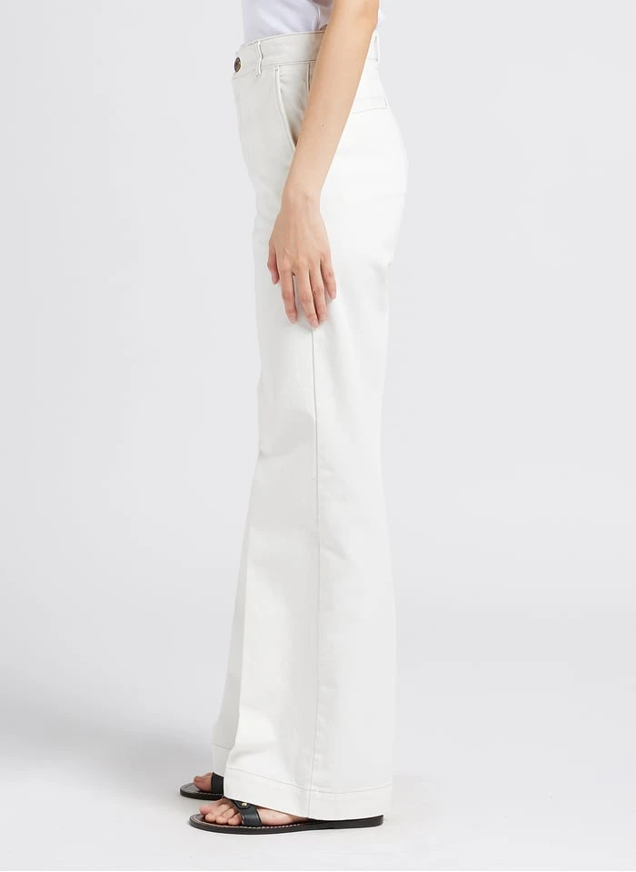 Soeur CALIFORNIA - Jean Bootcut En Coton | Blanc 5 Soeur CALIFORNIA - Jean Bootcut En Coton | Blanc – Image 3