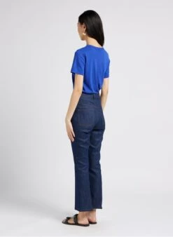 Soeur CYRIL - Tee-shirt Col Rond En Coton Mélangé | Bleu -Femmes Vêtements 4009769