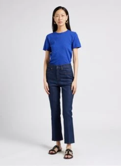 Soeur CYRIL - Tee-shirt Col Rond En Coton Mélangé | Bleu -Femmes Vêtements 4009770