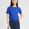 Soeur CYRIL - Tee-shirt Col Rond En Coton Mélangé | Bleu -Femmes Vêtements 4009772