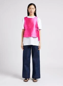 Soeur TISHKA - Top Sans Manches En Satin | Rose -Femmes Vêtements 4009778