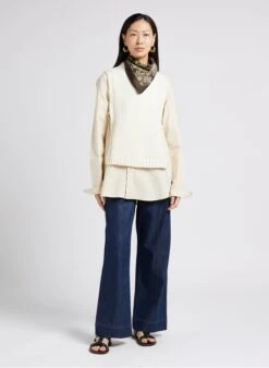 Soeur UZEL - Plastron En Laine | Beige -Femmes Vêtements 4009787 1