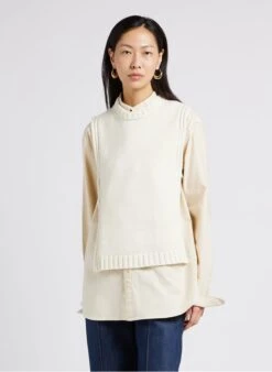 Soeur UZEL - Plastron En Laine | Beige -Femmes Vêtements 4009789