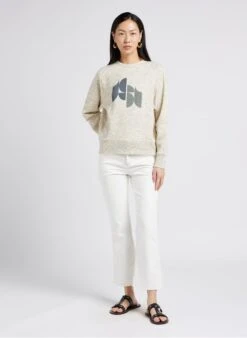 Soeur FRANCISCO - Jean Flare En Coton | Blanc -Femmes Vêtements 4009833