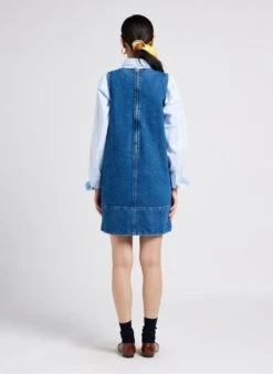 Soeur MITSOUKO - Robe Courte En Coton Denim | Jean Délavé -Femmes Vêtements 4009875
