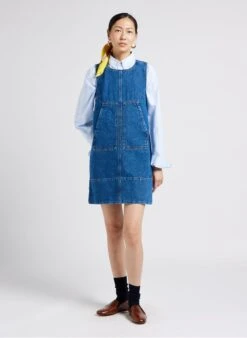Soeur MITSOUKO - Robe Courte En Coton Denim | Jean Délavé -Femmes Vêtements 4009879