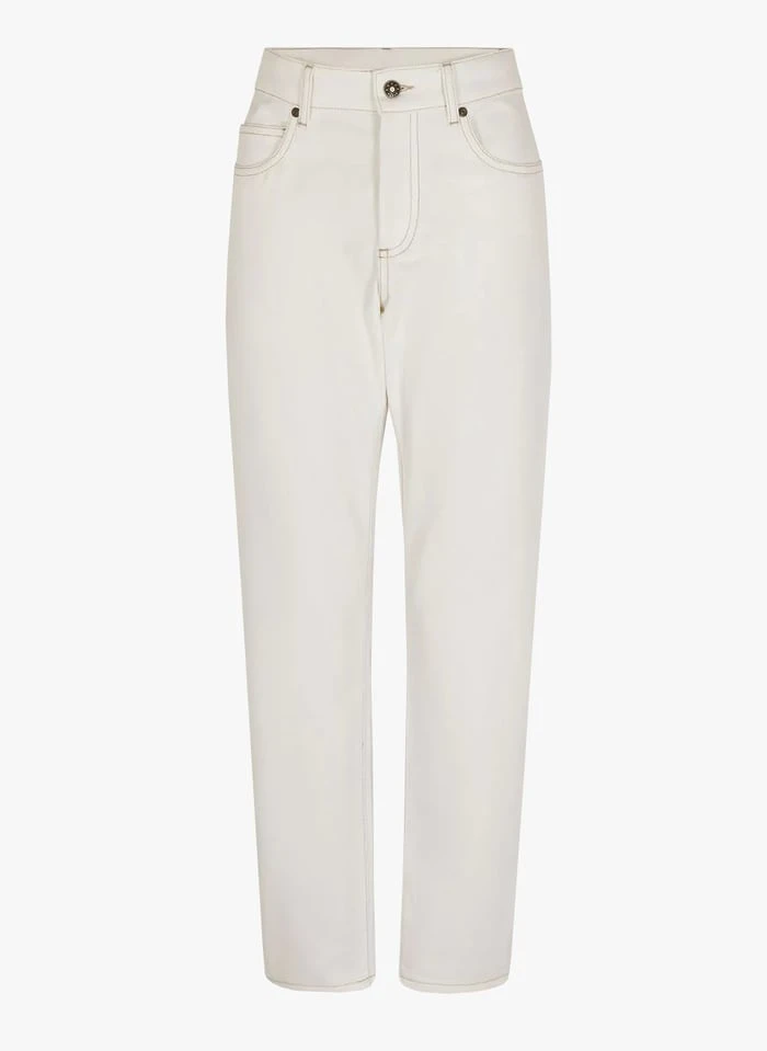 Soeur BARNEY - Jean Droit En Coton | Blanc 6 Soeur BARNEY - Jean Droit En Coton | Blanc – Image 4