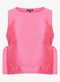 Soeur TISHKA - Top Sans Manches En Satin | Rose -Femmes Vêtements 4024475