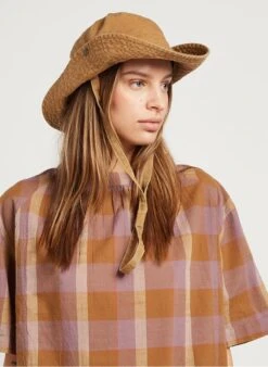 Soeur TONY - Chapeau Bob En Coton Et Lin | Marron -Femmes Vêtements 4027896