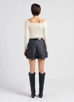 Soeur UOMO - Short Large En Coton Denim | Jean Brut -Femmes Vêtements 4033242