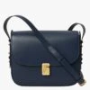 Soeur BELLISSIMA MAXI - Sac Bandoulière En Cuir Glacé | Bleu