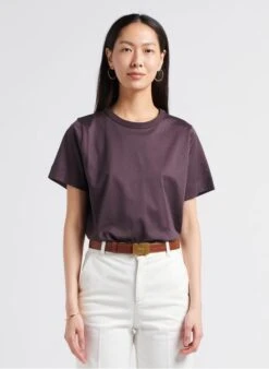 Soeur BASIC - Tee Shirt à Col Rond En Coton | Gris