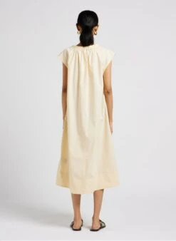 Soeur TAMARIS - Robe Midi En Popeline De Coton | Beige -Femmes Vêtements 4043908