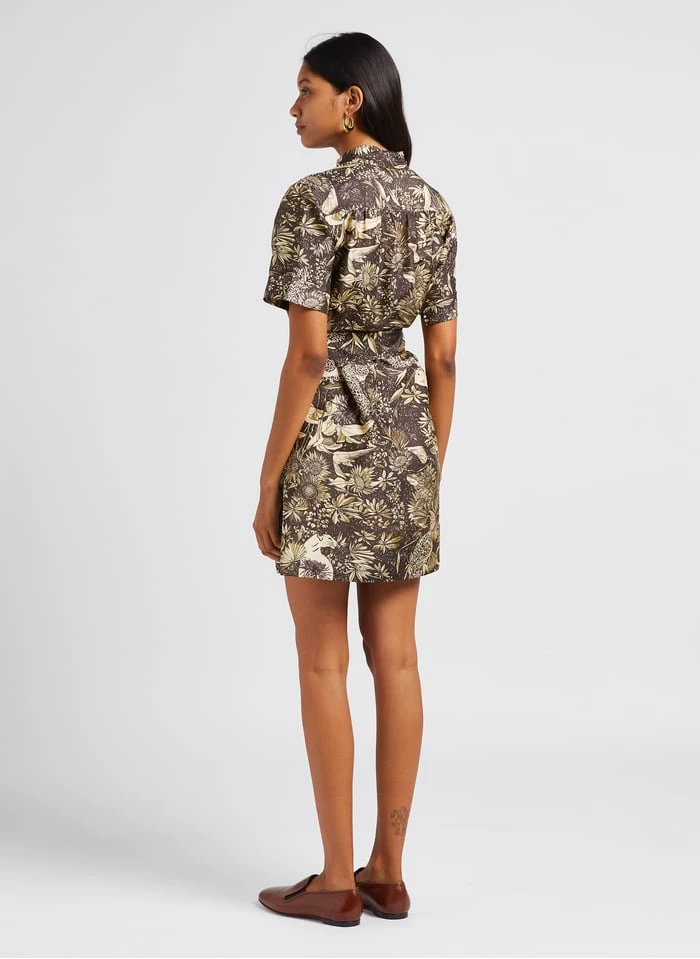 Soeur MAUD - Robe Courte Col Classique Imprimée En Soie | Multicolore 4 Soeur MAUD - Robe Courte Col Classique Imprimée En Soie | Multicolore – Image 2