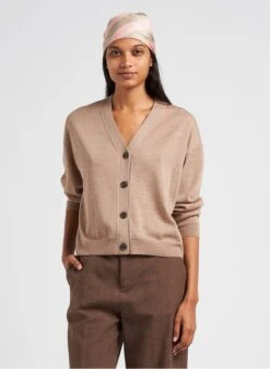 Soeur IDEM - Gilet Col V En Laine | Beige