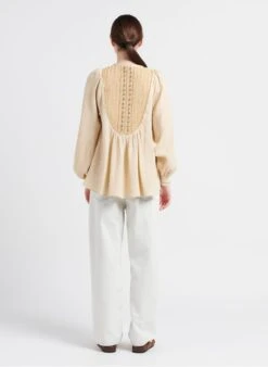 Soeur TULSA - Sandales Plates En Cuir Velours | Blanc -Femmes Vêtements 4085327