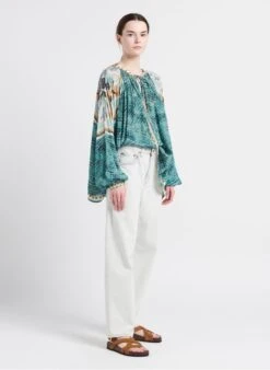 Soeur TULSA - Sandales Plates En Cuir Velours | Blanc -Femmes Vêtements 4085336