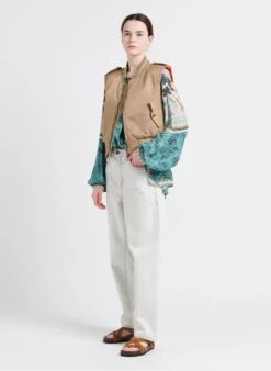 Soeur TULSA - Sandales Plates En Cuir Velours | Blanc -Femmes Vêtements 4085340