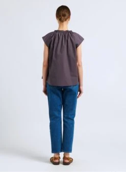 Soeur TANGER - Top En Popeline De Coton | Gris -Femmes Vêtements 4092338