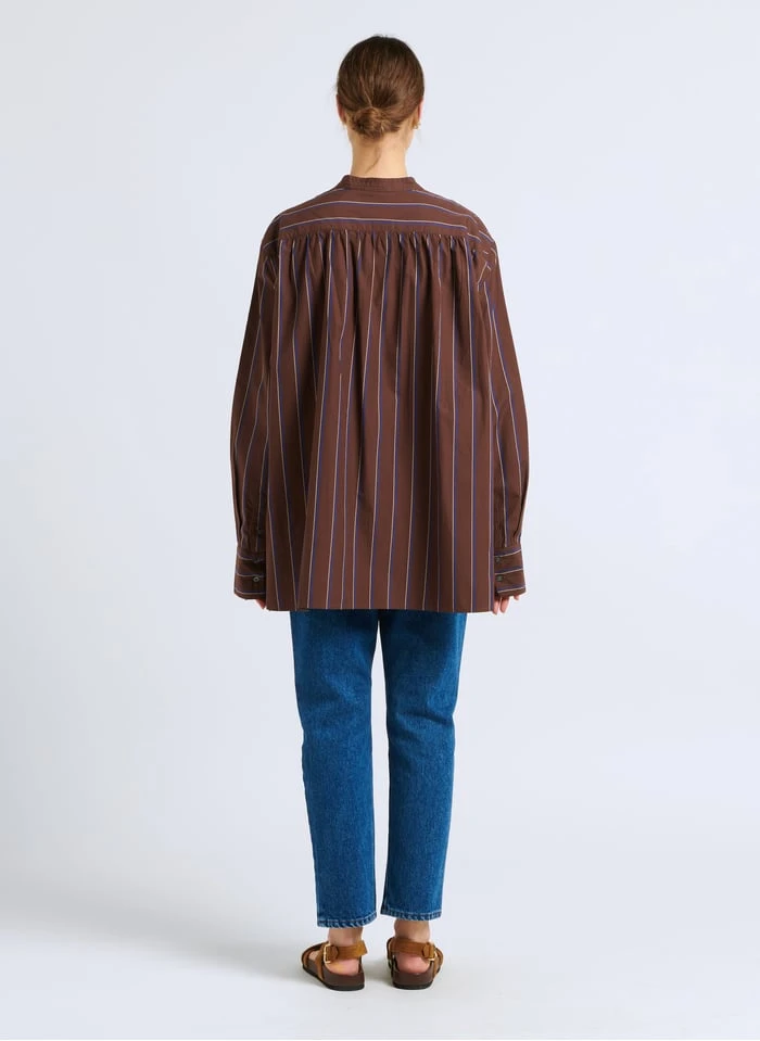 Soeur SEVILLE - Top Col Mao En Coton | Multicolore 7 Soeur SEVILLE - Top Col Mao En Coton | Multicolore – Image 5