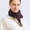 Soeur Foulard En Voile De Coton Imprimé | Violet