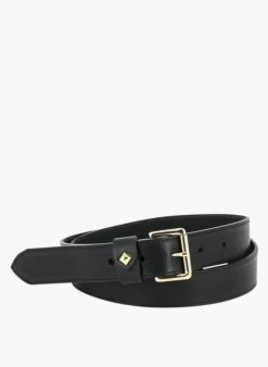 LA TURENNE - Ceinture En Cuir Lisse | Noir