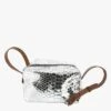 LE MINI SOHNA - Sac Bandoulière En Cuir Embossé | Argent -Femmes Vêtements 4132297